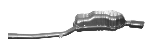 Exhaust Muffler Ansa AU21407 fits 2002 Audi A6 Quattro