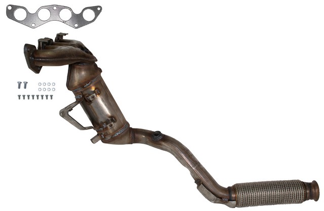 Catalytic Converter with Integrated Exhaust Manifold