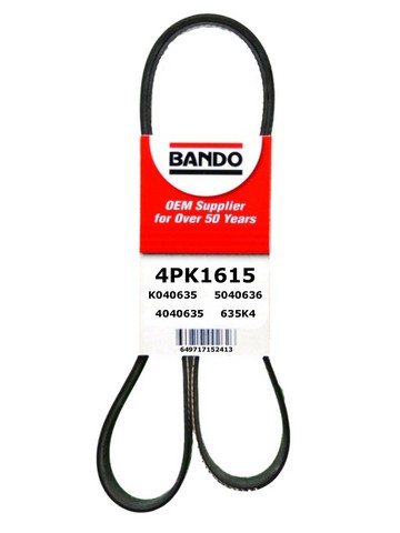 Accessory Drive Belt Bando 4PK1615 fits 03-05 Honda Civic 1.3L-L4