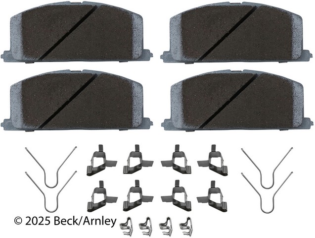 Disc Brake Pad and Hardware Kit fits 1983-1998 Toyota Tercel Corolla Paseo  BECK