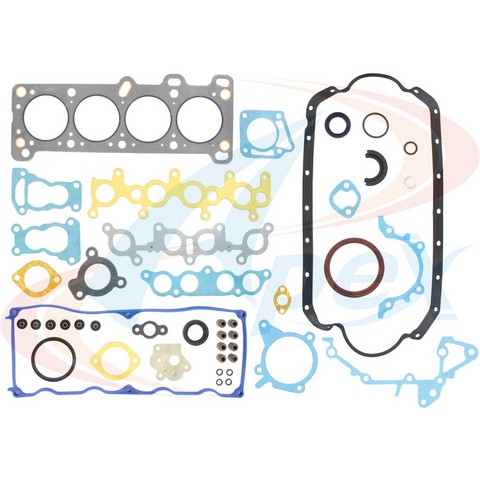 Engine Gasket Set Apex Automobile Parts AFS13000 fits 1988 Ford Festiva 1.3L-L4