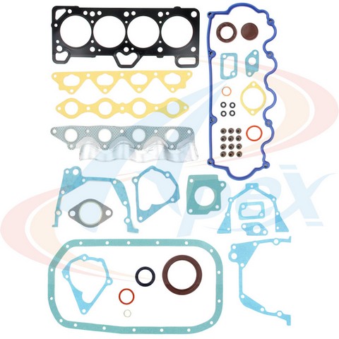 Engine Gasket Set Apex Automobile Parts AFS2041 fits 2000 Hyundai Accent 1.5L-L4