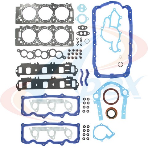 Engine Gasket Set Apex Automobile Parts AFS4046 fits 1986 Ford Aerostar 3.0L-V6
