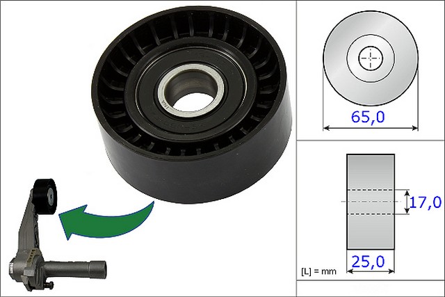 INA US Accessory Drive Belt Tensioner Pulley P/N:FT0866