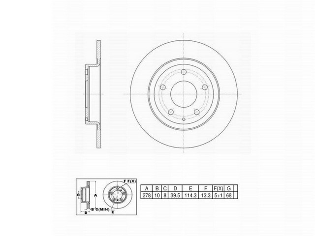 FVP Brake Drums & Rotors Disc Brake Rotor P/N:6612034