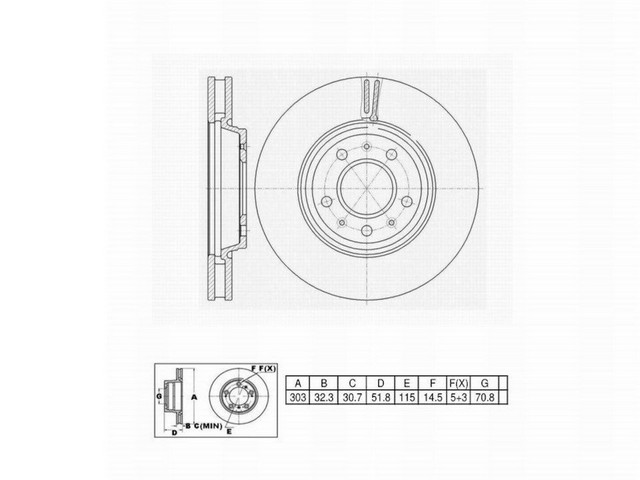FVP 6620491 Drums and Rotors - Disc Brake Rotor, Front