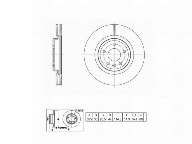 FVP 6621261 Drums and Rotors - Disc Brake Rotor, Front