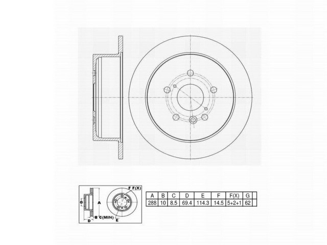 FVP Brake Drums & Rotors Disc Brake Rotor P/N:661629
