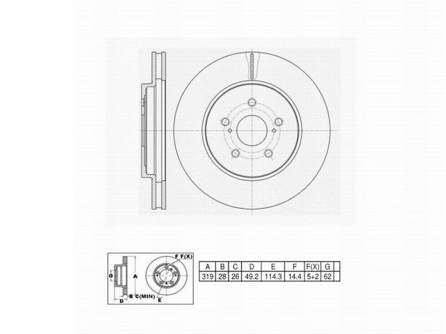 FVP Brake Drums & Rotors Disc Brake Rotor P/N:6620418