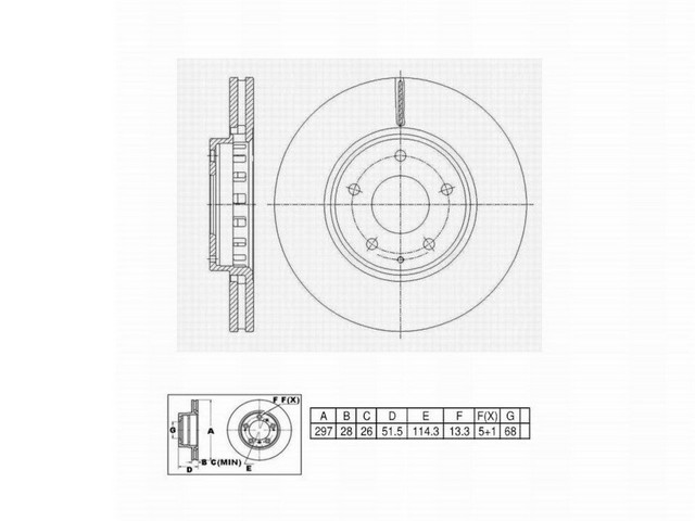 FVP 6622004 Drums and Rotors - Disc Brake Rotor, Front
