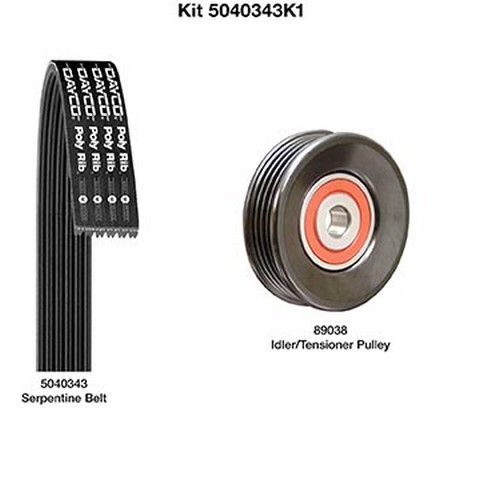 Dayco Serpentine Belt Drive Component Kit P/N:5040343K1