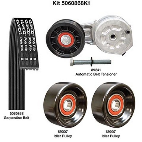 Dayco Serpentine Belt Drive Component Kit P/N:5060868K1