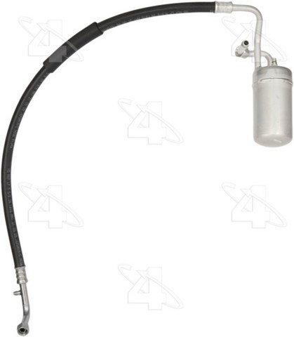 Four Seasons A/C Accumulator with Hose Assembly,A/C Refrigerant Suction Hose P/N:55608