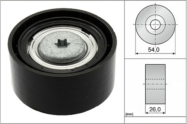 INA US Accessory Drive Belt Idler Assembly,Accessory Drive Belt Idler Pulley P/N:FP06721