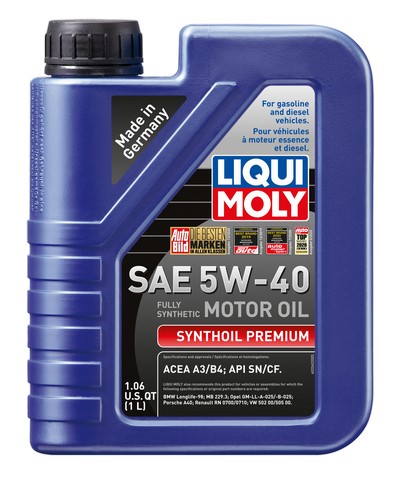 Engine Oil-Synthoil Premium 5W-40, 1 Liter Liqui-Moly 2040