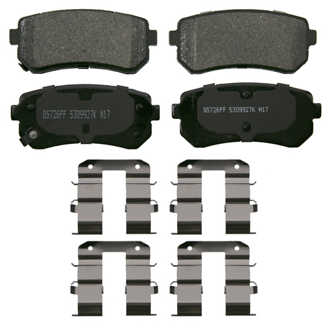 Wagner Brake Disc Brake Pad Set P/N:ZD1804
