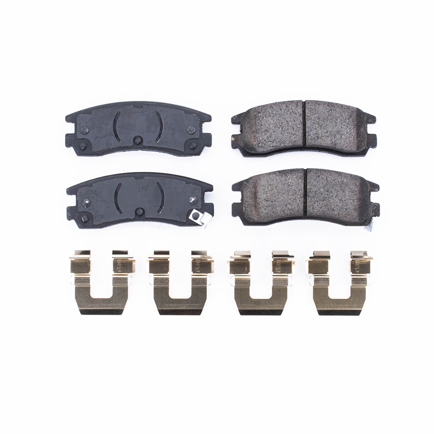 Disc Brake Pad Set-Rear Z17 Low-Dust Ceramic Brake Pads with Hardware Power Stop