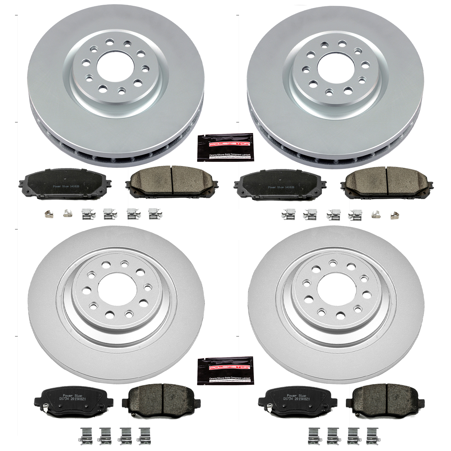 Disc Brake Kit Power Stop CRK6541 fits 14-16 Jeep Cherokee