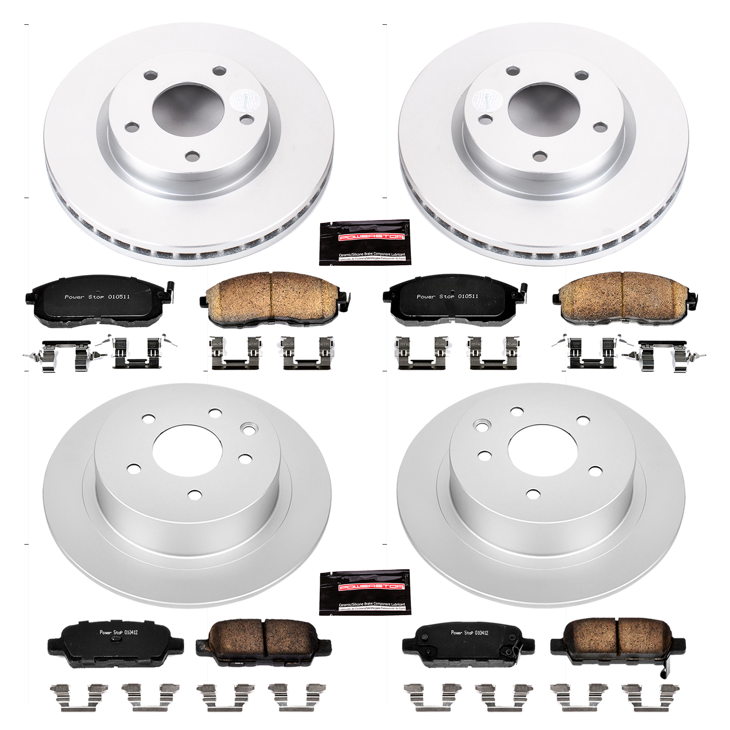Disc Brake Kit Power Stop CRK6960 fits 13-18 Nissan Sentra