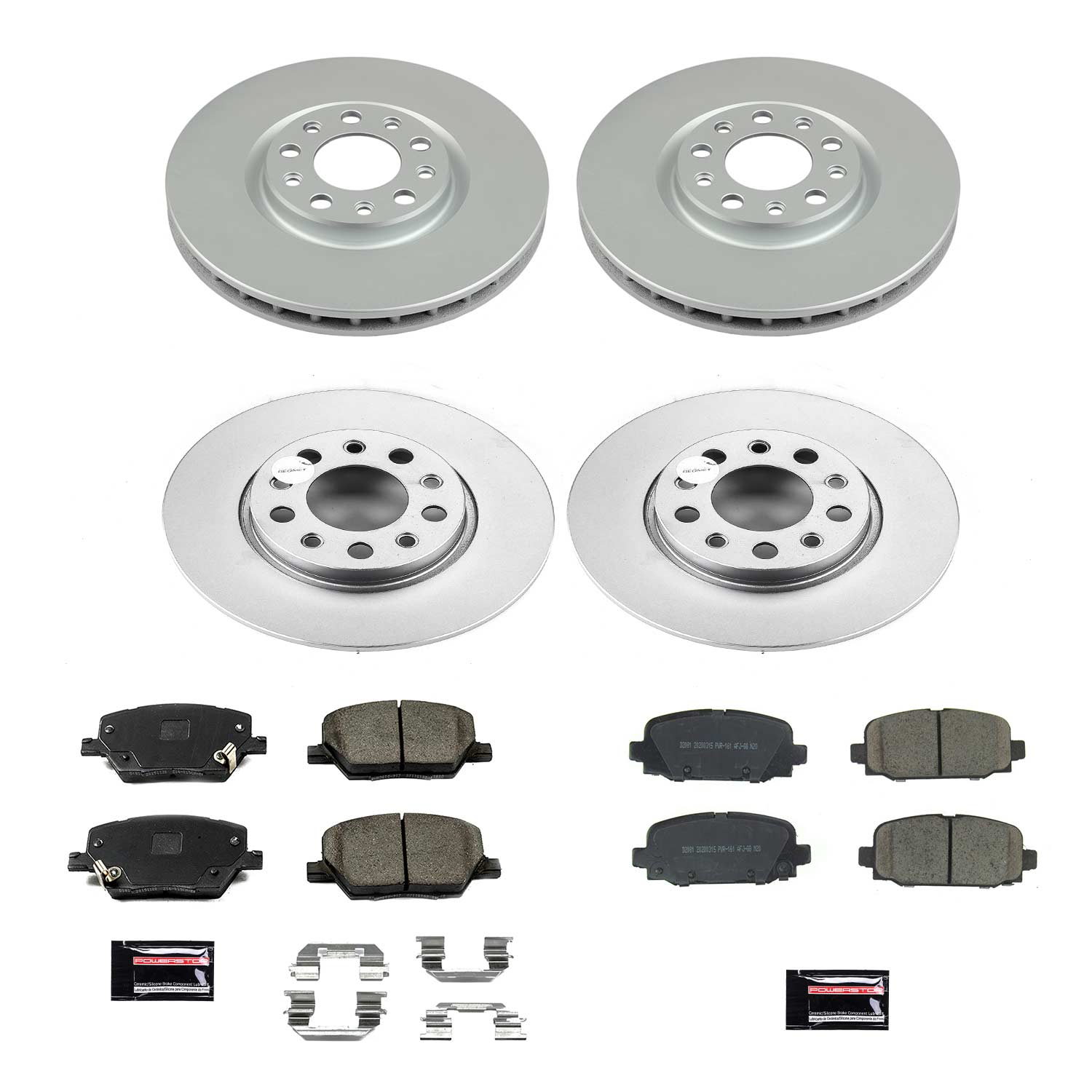 Disc Brake Kit Power Stop CRK7598 fits 17-22 Jeep Compass