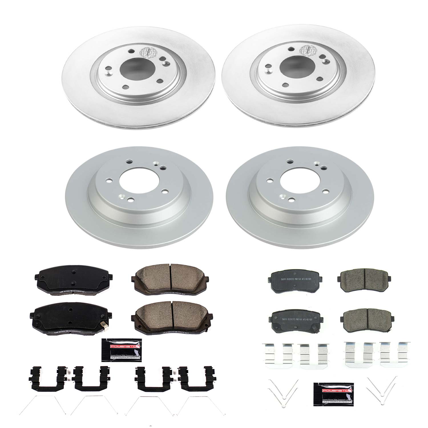 Disc Brake Kit Power Stop CRK8287 fits 18-22 Hyundai Kona