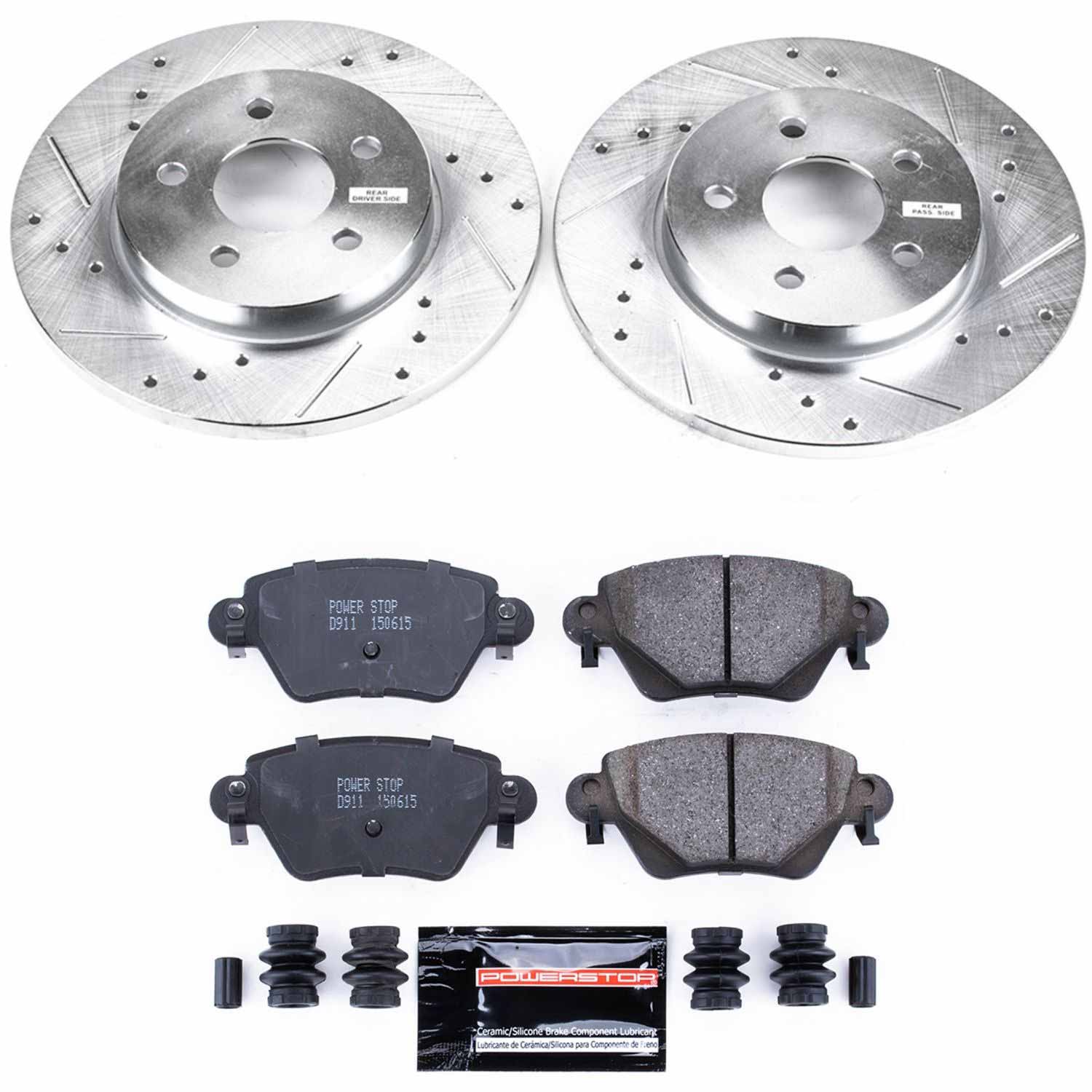 Disc Brake Kit Power Stop K1390 fits 02-05 Jaguar X-Type