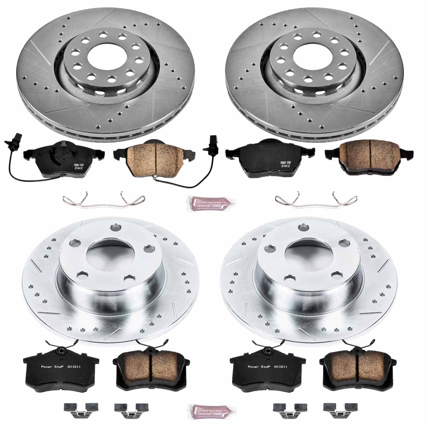 Disc Brake Kit Power Stop K4197 fits 99-04 Audi A6 Quattro