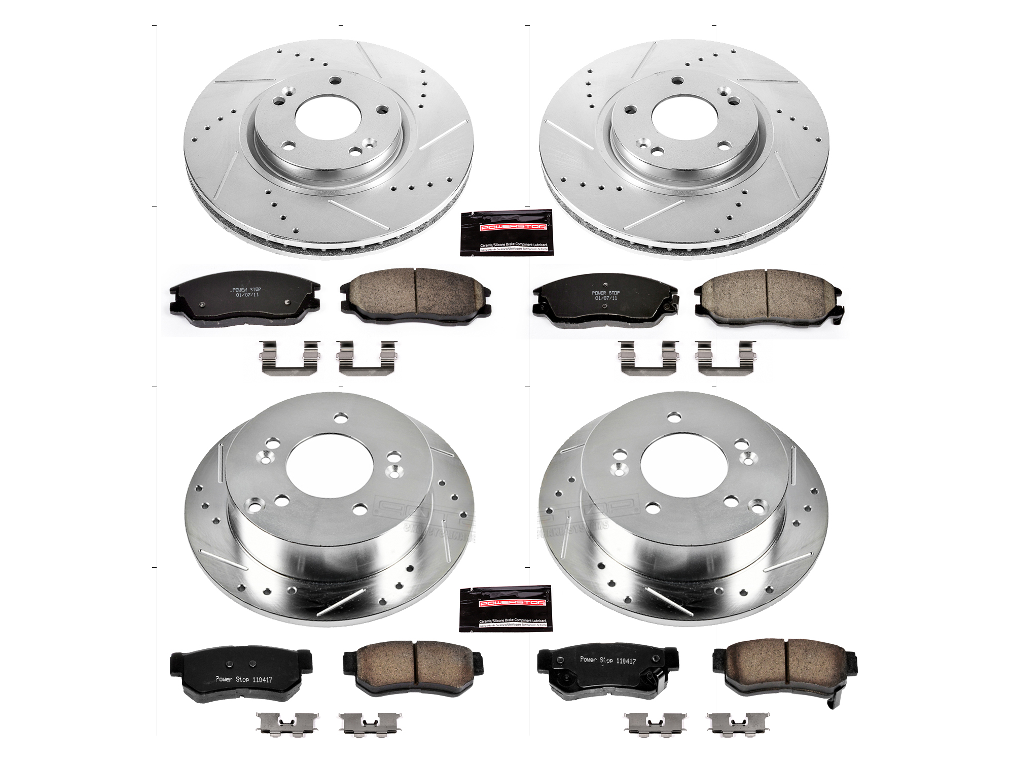 Disc Brake Kit Power Stop K4450 fits 03-05 Hyundai XG350