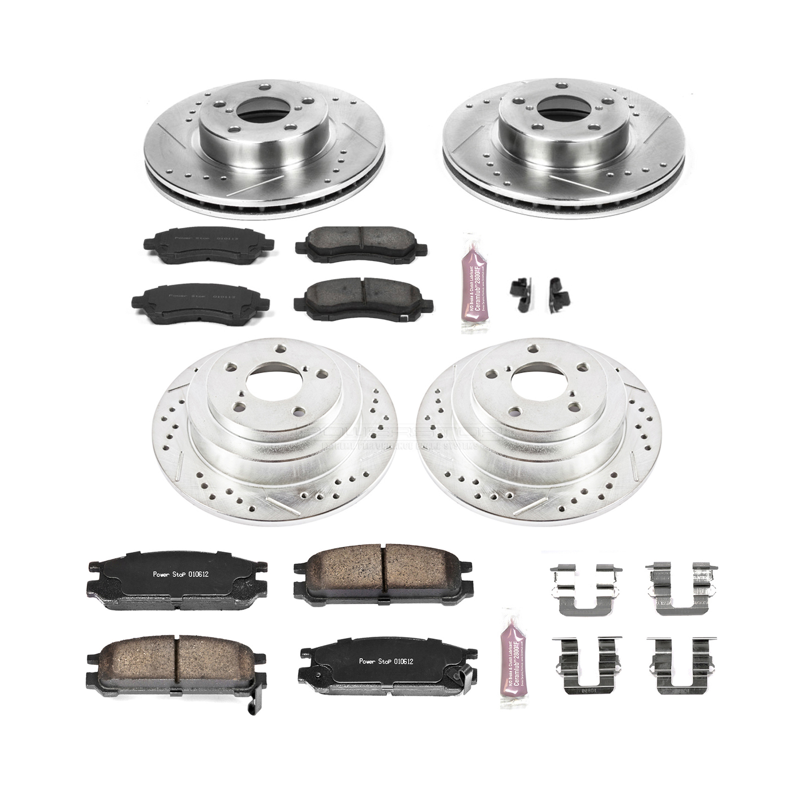 Disc Brake Kit Power Stop K446 fits 97-99 Subaru Legacy