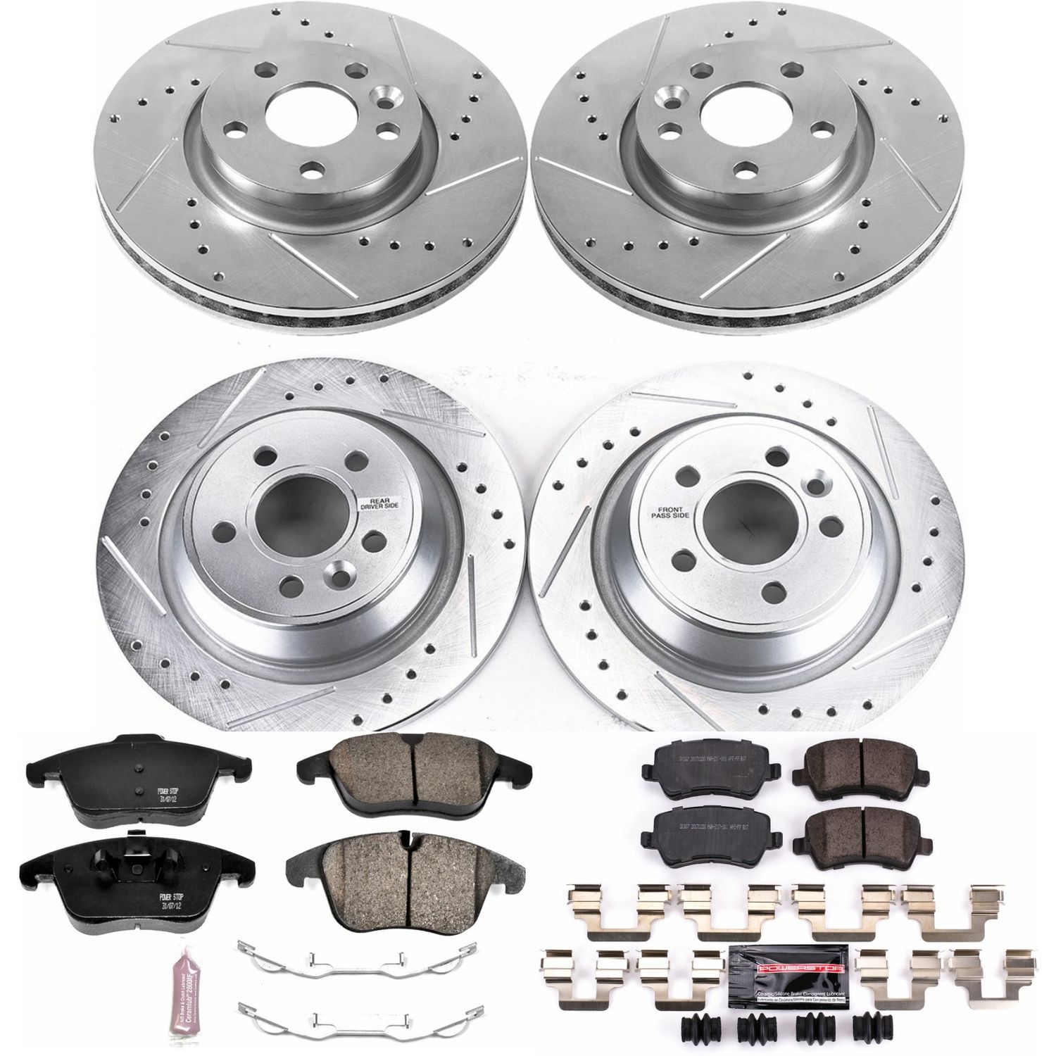 Disc Brake Kit Power Stop K6276 fits 12-15 Land Rover Range Rover Evoque