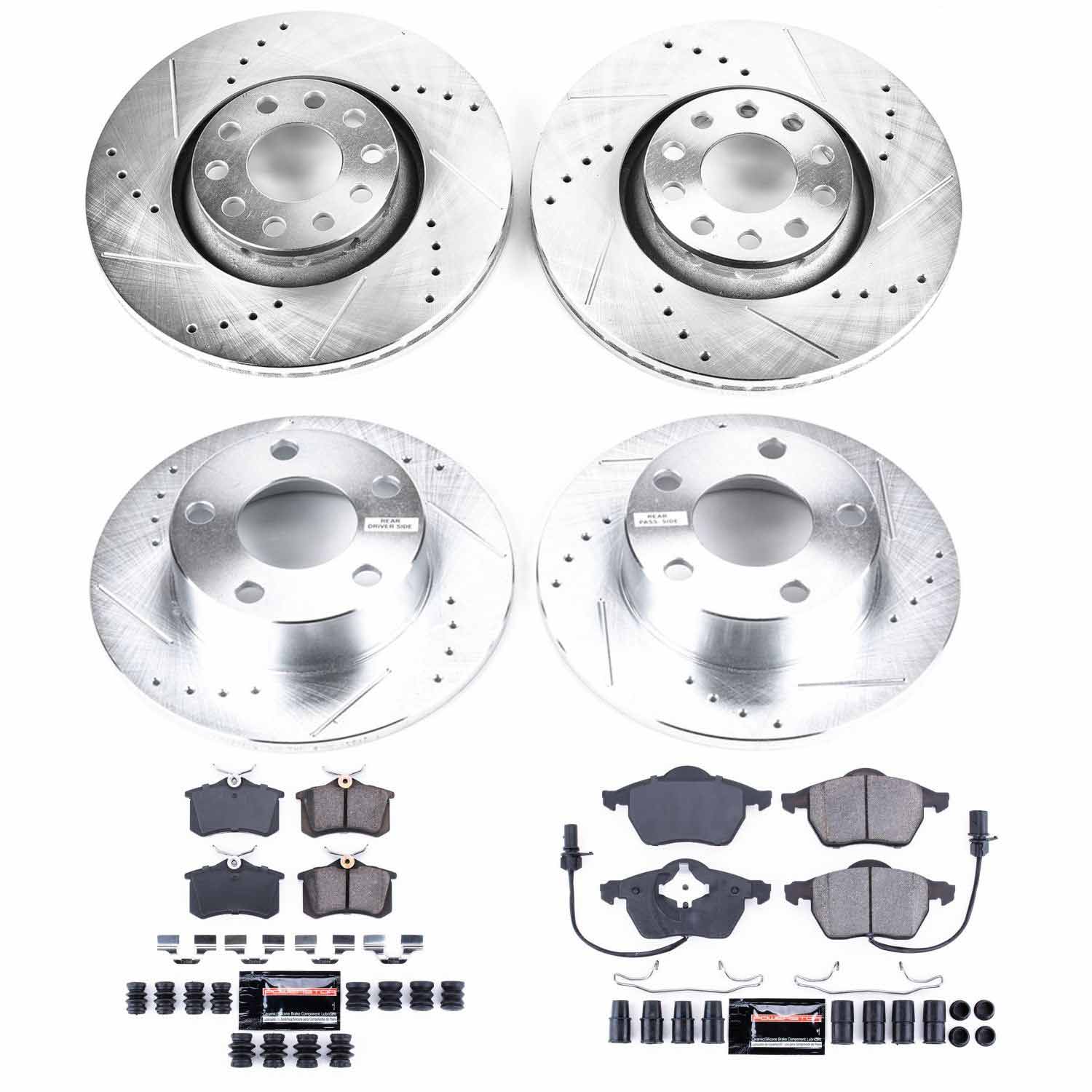 Disc Brake Kit Power Stop K6918 fits 98-01 Audi A6 Quattro
