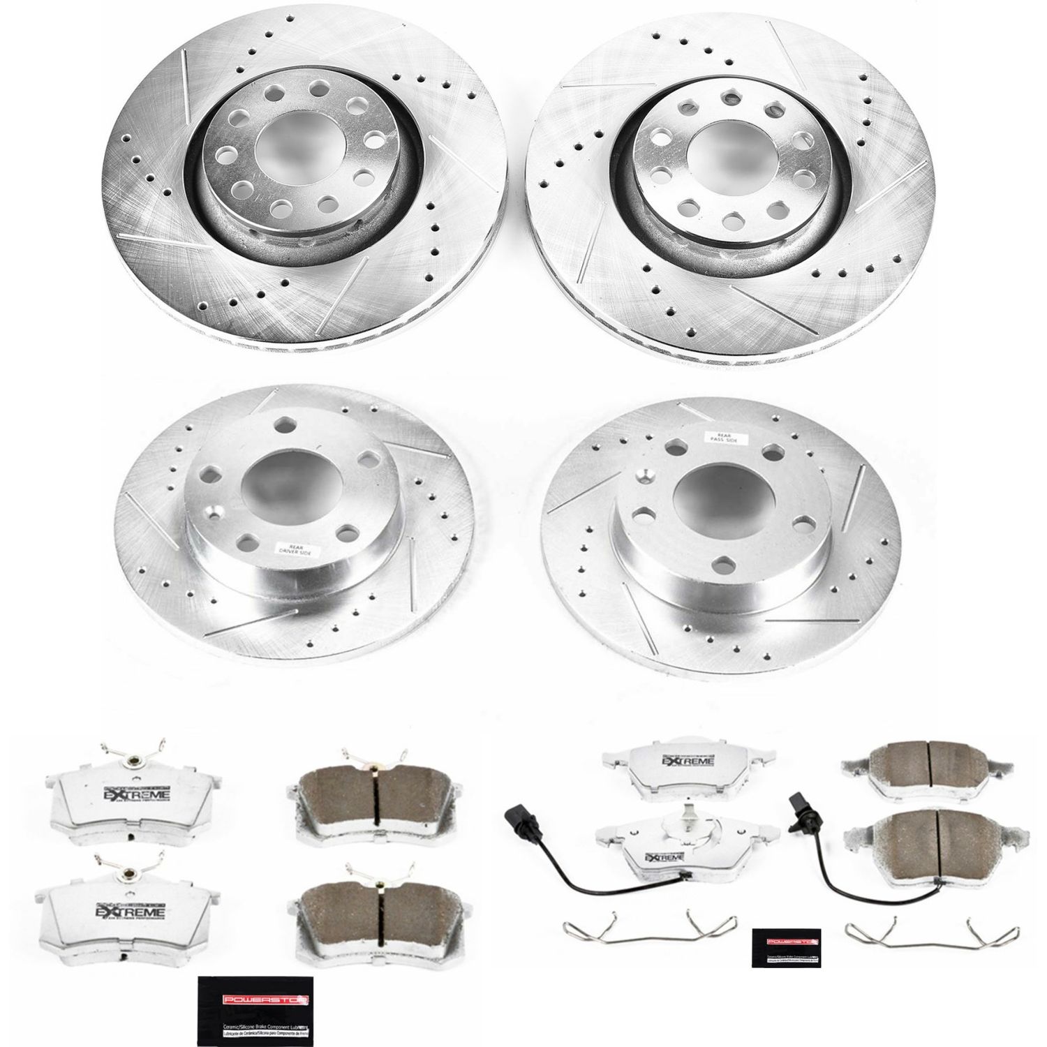 Disc Brake Kit Power Stop K7919-26 fits 04-05 Audi A4 Quattro