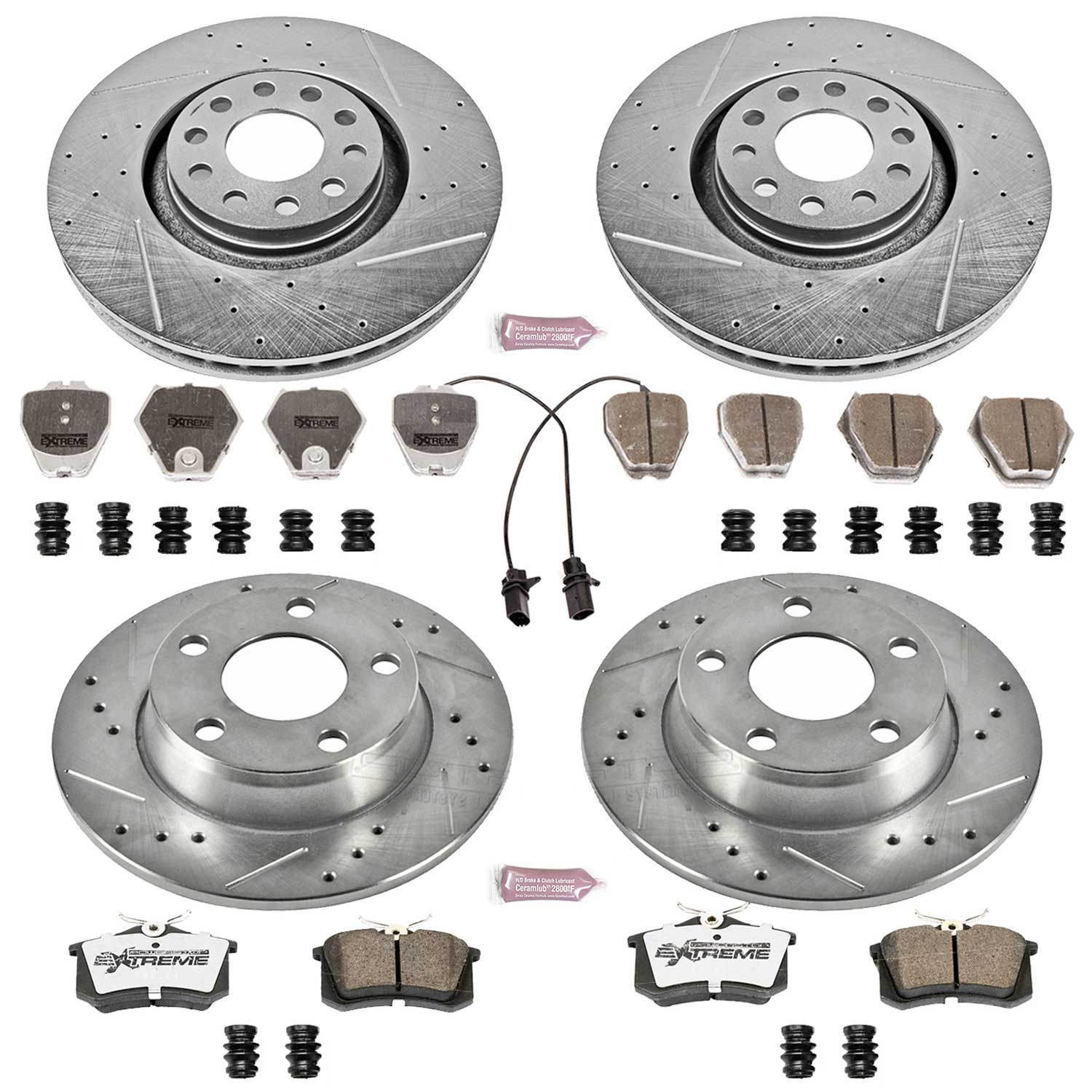 Disc Brake Kit Power Stop K890-26 fits 00-01 Audi A6 Quattro
