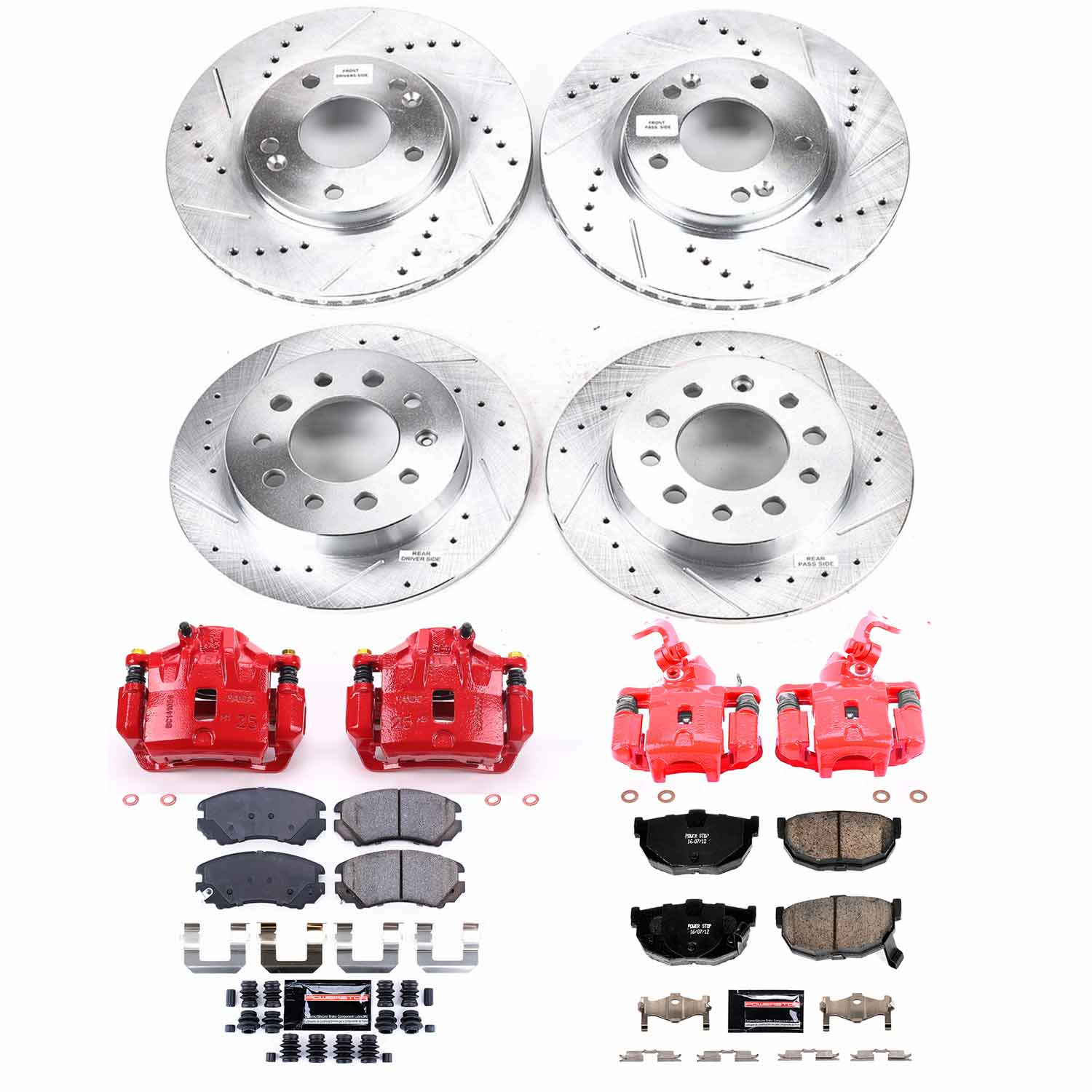 Disc Brake Kit Power Stop KC166 fits 2003 Hyundai Tiburon