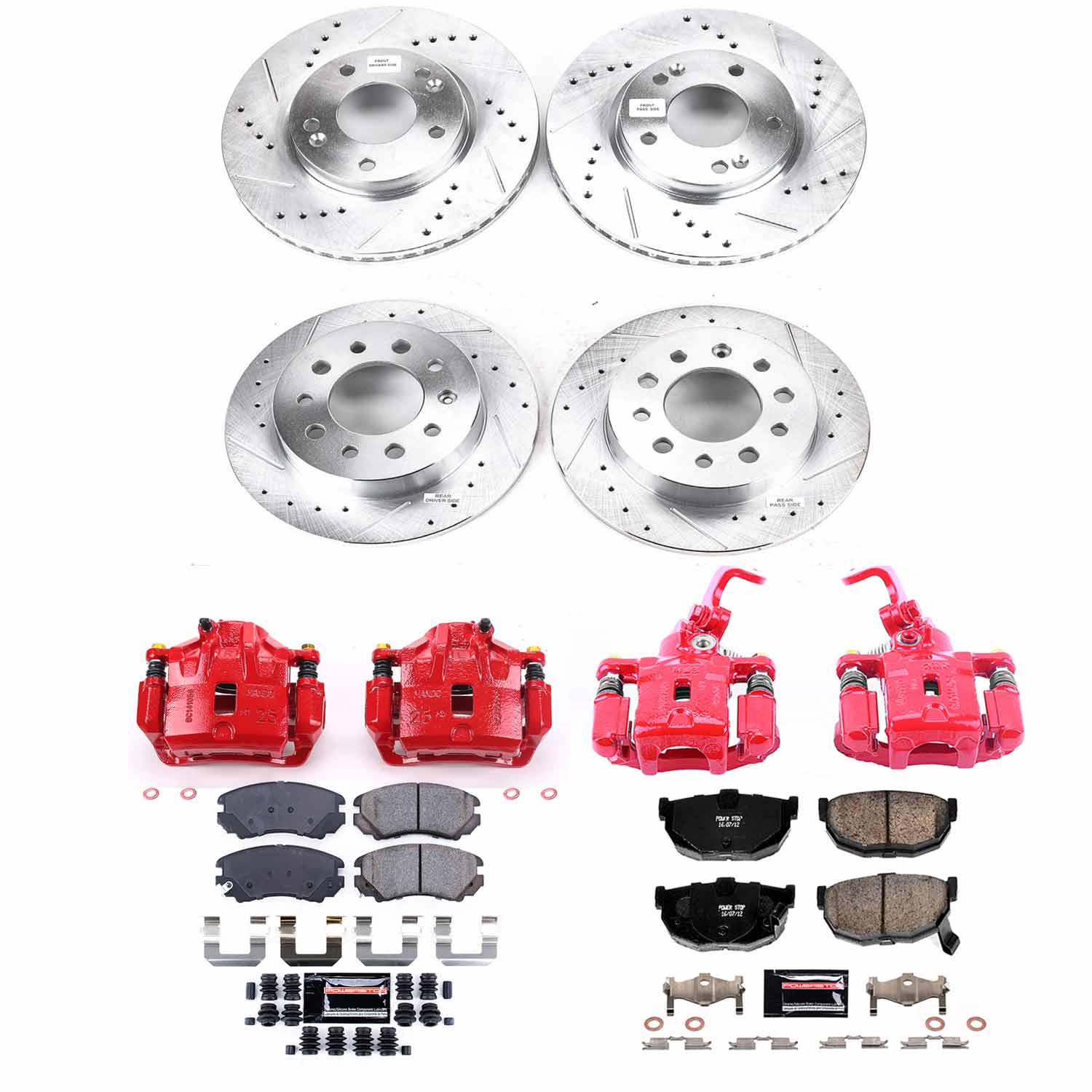 Disc Brake Kit Power Stop KC166A fits 04-05 Hyundai Tiburon