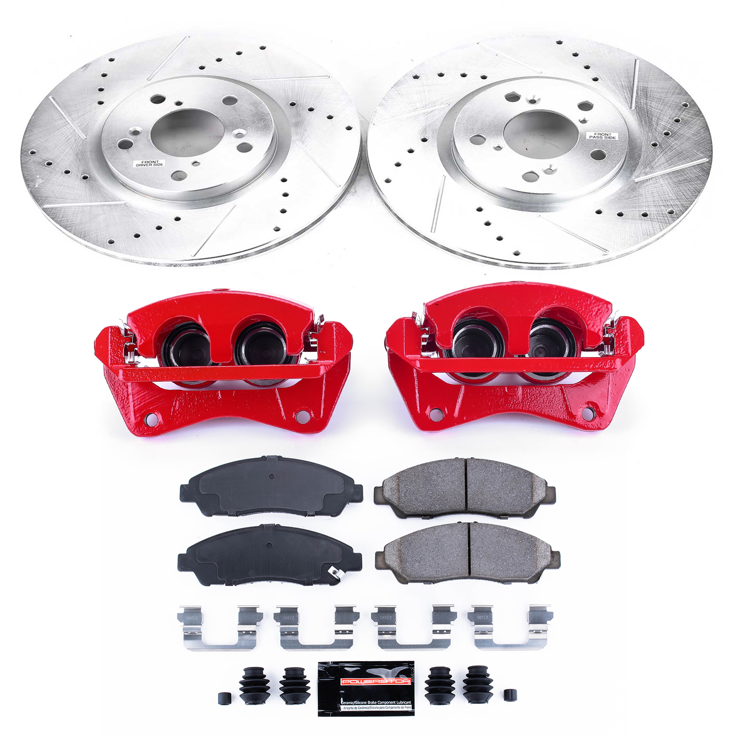 Disc Brake Kit Power Stop KC5370A fits 09-15 Honda Pilot