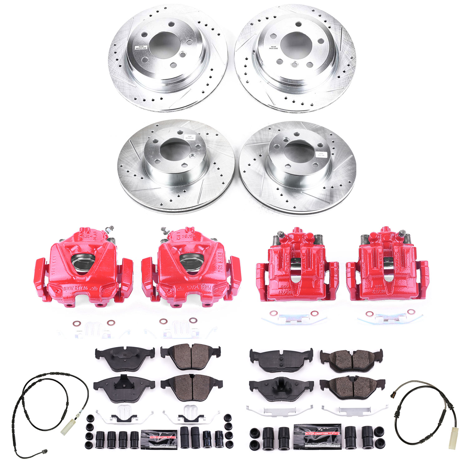 Disc Brake Kit Power Stop KC7024 fits 13-15 BMW X1