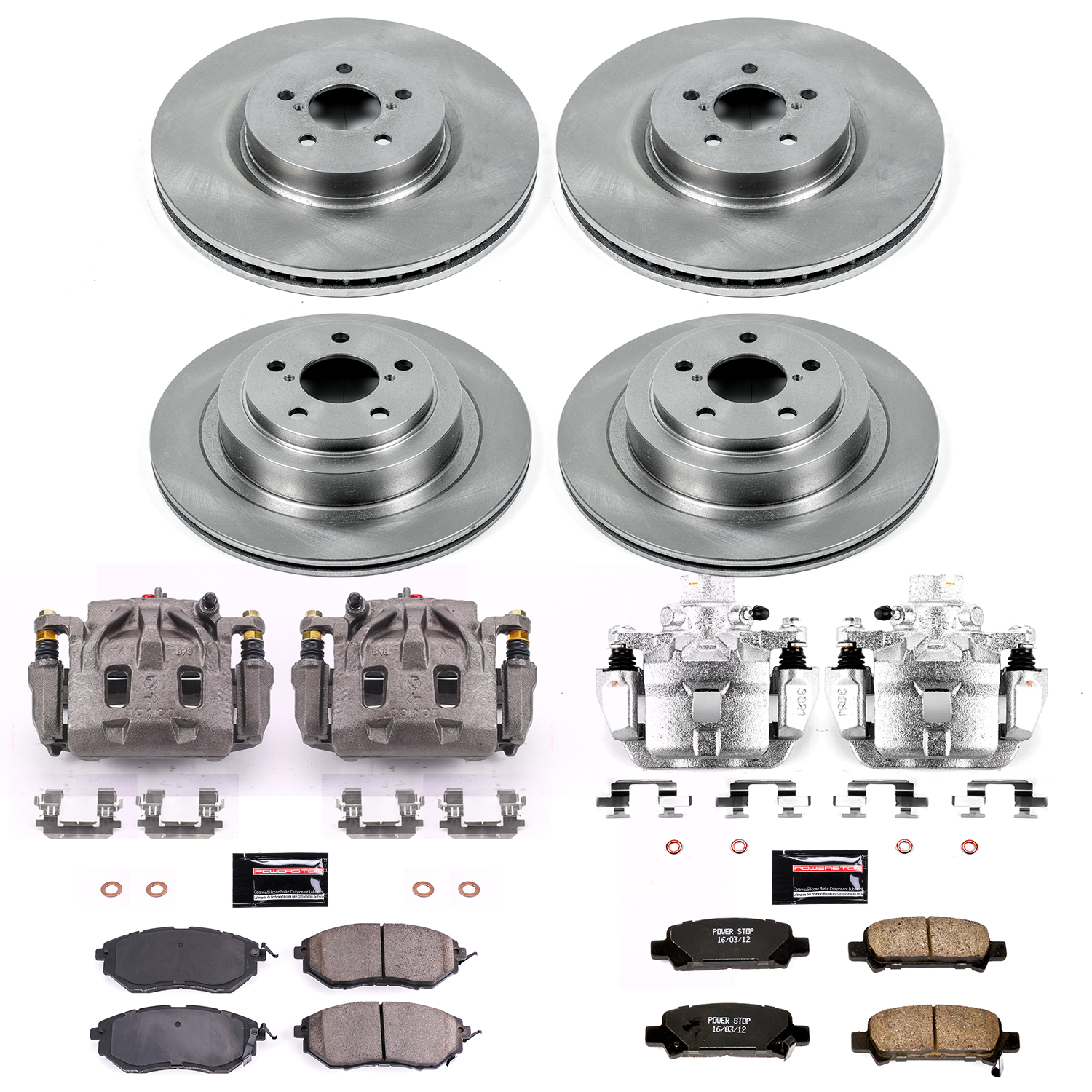 Disc Brake Kit Power Stop KCOE286 fits 05-09 Subaru Legacy