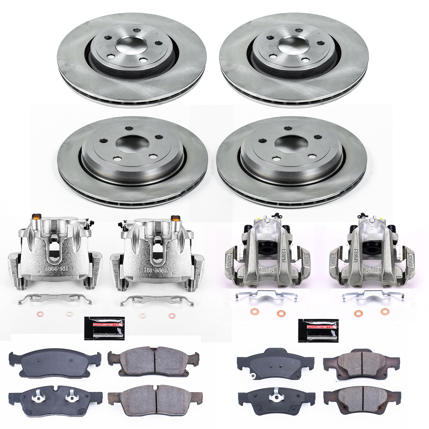 Disc Brake Kit Power Stop KCOE6537 fits 13-15 Jeep Grand Cherokee