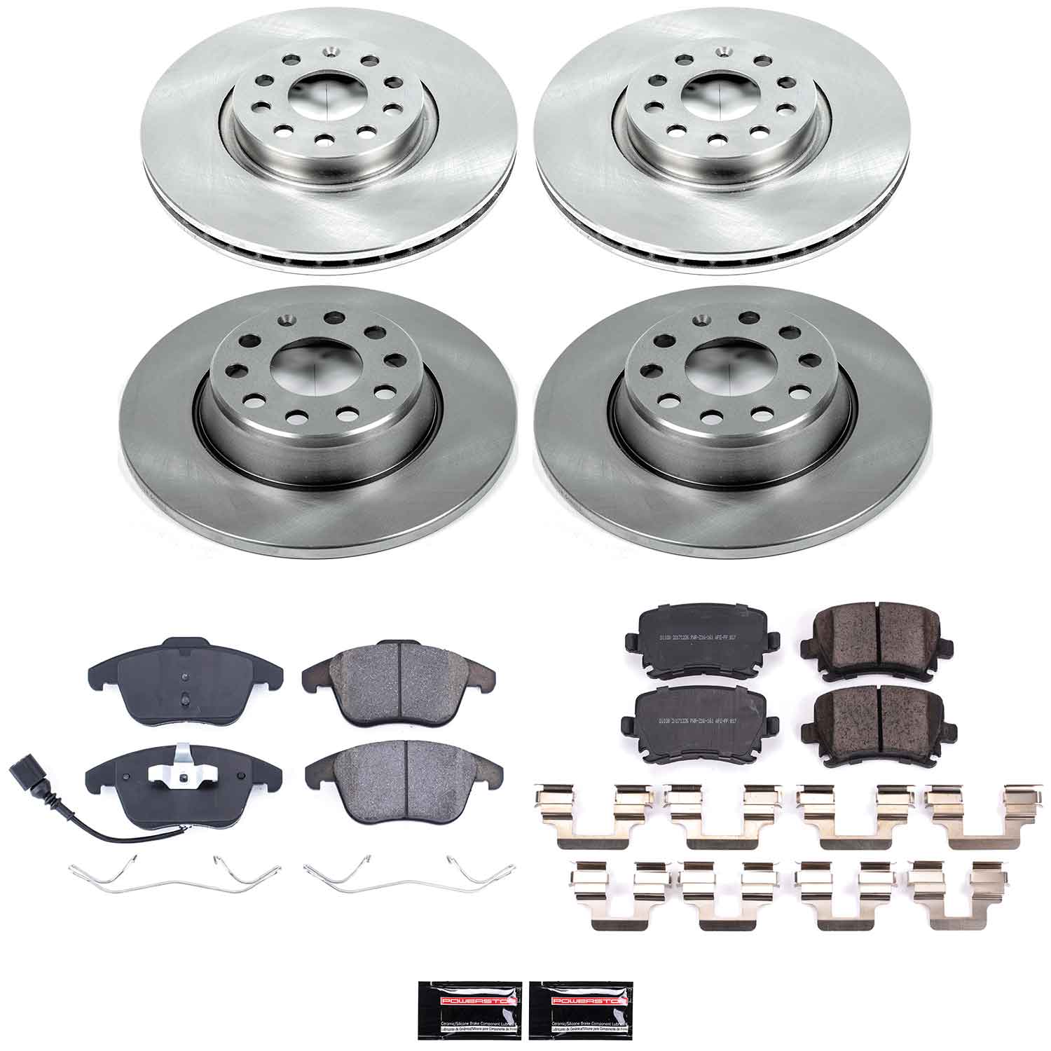 Disc Brake Kit Power Stop KOE2757 fits 09-10 VW Tiguan