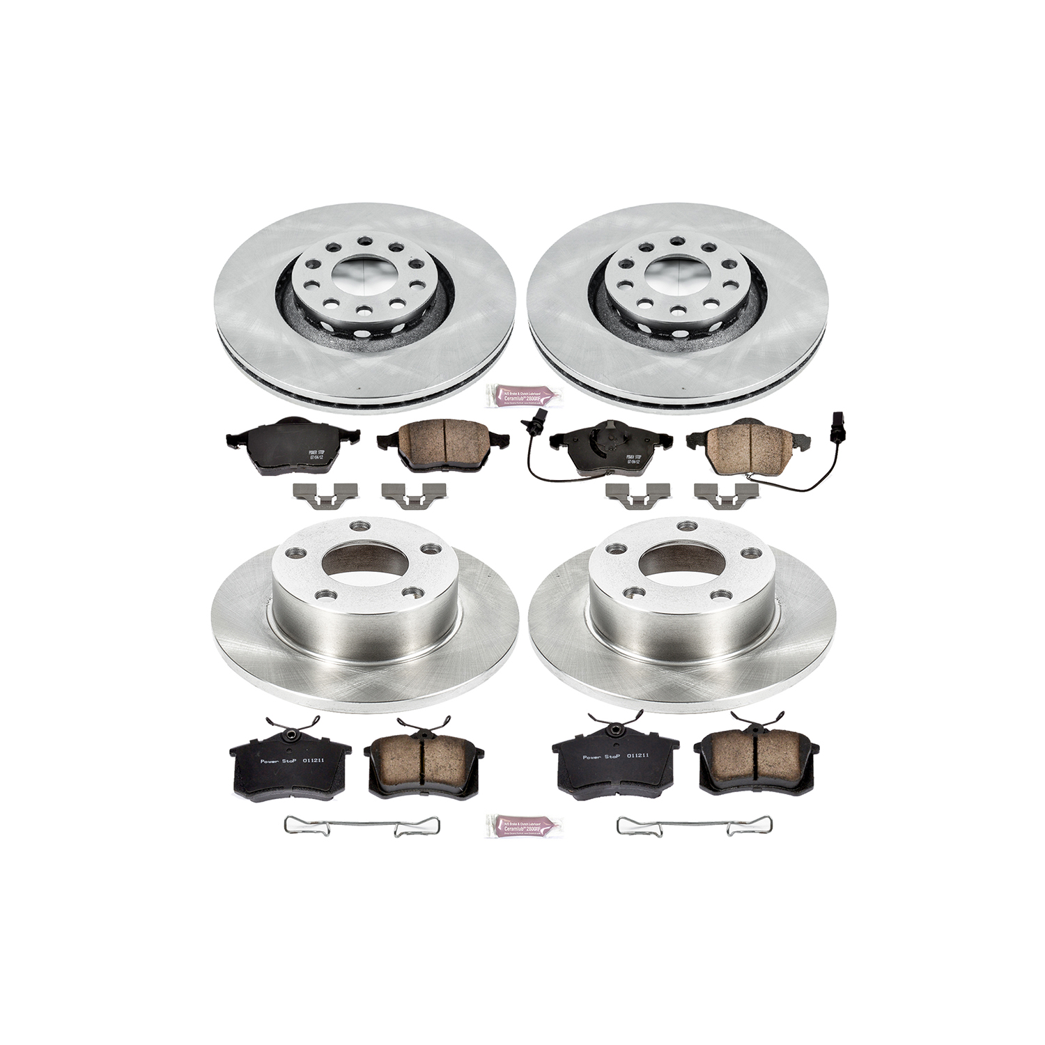 Disc Brake Kit Power Stop KOE6918 fits 98-01 Audi A6 Quattro