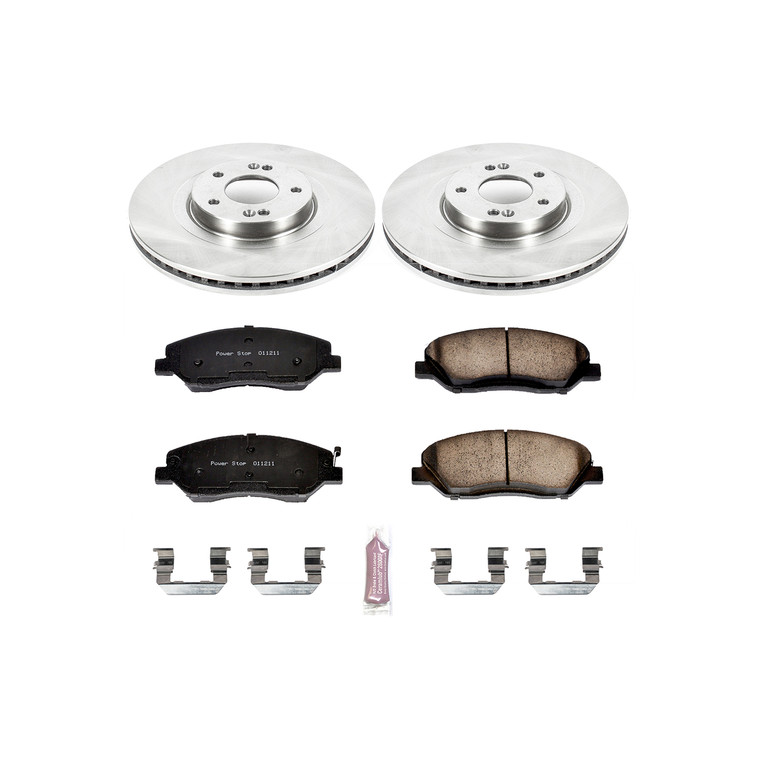 Disc Brake Kit Power Stop KOE6951 fits 13-16 Hyundai Santa Fe