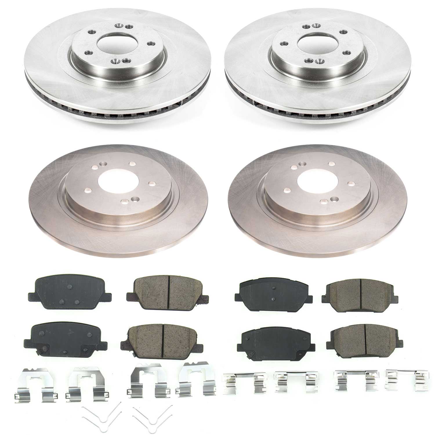 Disc Brake Kit Power Stop KOE8308 fits 19-20 Hyundai Santa Fe