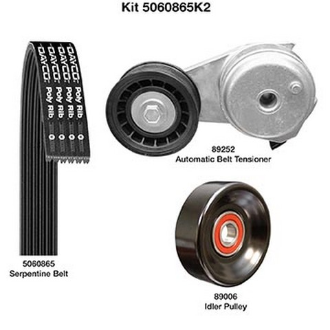 Dayco Serpentine Belt Drive Component Kit P/N:5060865K2