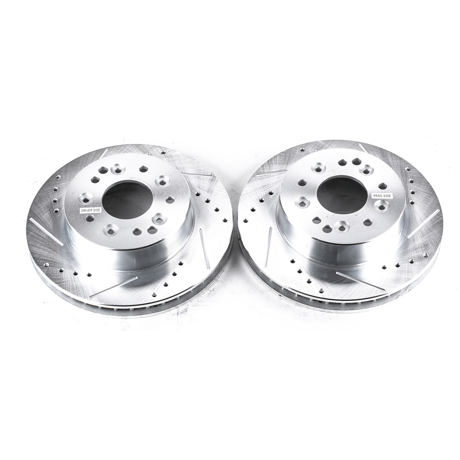 Disc Brake Rotor Set-Drilled, Slotted and Zinc Plated Brake Rotor Pair AR8207XPR