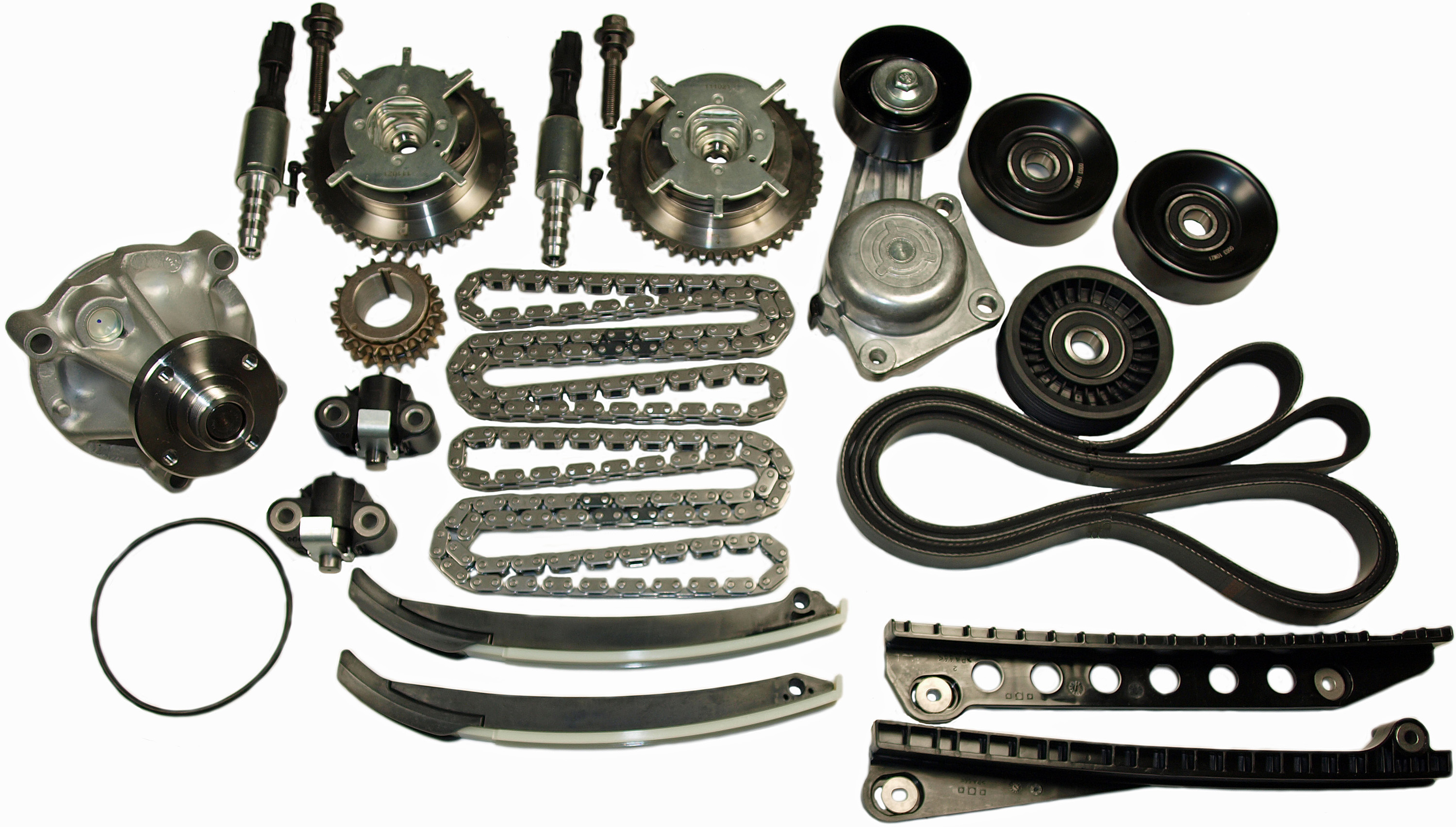 Cloyes Engine Timing Chain and Accessory Drive Belt Kit with Water Pump P/N:9-0391SBK6A