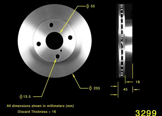 BENDIX PREMIUM DRUM AND ROTOR Disc Brake Rotor P/N:PRT1717