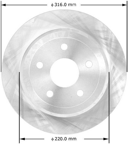 BENDIX PREMIUM DRUM AND ROTOR Disc Brake Rotor P/N:PRT5726
