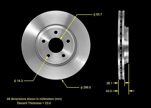 BENDIX PREMIUM DRUM AND ROTOR Disc Brake Rotor P/N:PRT5528