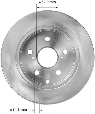 BENDIX PREMIUM DRUM AND ROTOR Disc Brake Rotor P/N:PRT5922